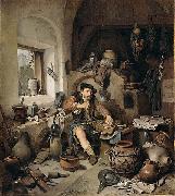 Cornelis Bega Alchemist by France oil painting artist